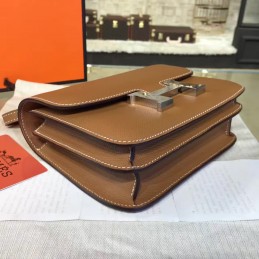 Tan Constance Mini 18 Palladium Hardware Bag