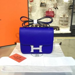 Cobalt Blue Constance Mini 18 Palladium Hardware Bag