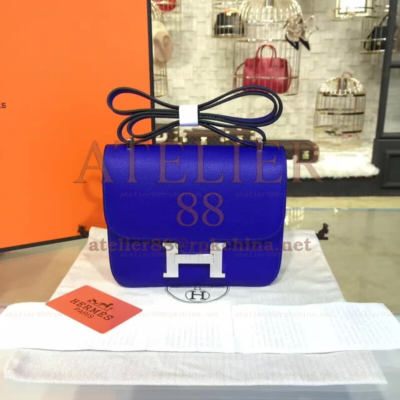 Cobalt Blue Constance Mini 18 Palladium Hardware Bag