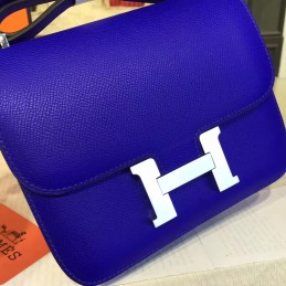 Cobalt Blue Constance Mini 18 Palladium Hardware Bag