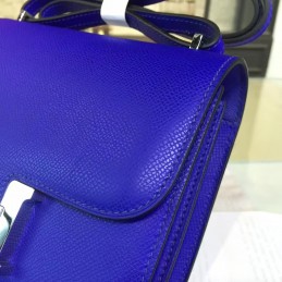 Cobalt Blue Constance Mini 18 Palladium Hardware Bag