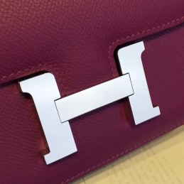 Purple Constance Mini 18 Palladium Hardware Bag