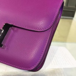 Purple Constance Mini 18 Palladium Hardware Bag