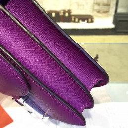 Purple Constance Mini 18 Palladium Hardware Bag