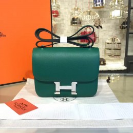 Green Constance Mini 18 Palladium Hardware Bag