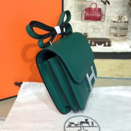Green Constance Mini 18 Palladium Hardware Bag