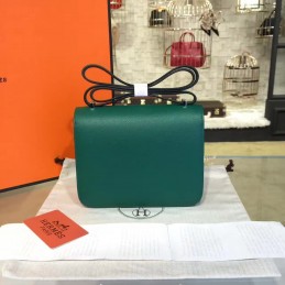 Green Constance Mini 18 Palladium Hardware Bag