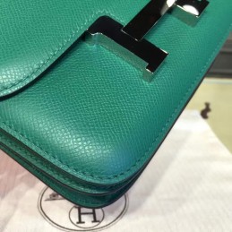 Green Constance Mini 18 Palladium Hardware Bag