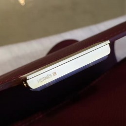 Burgundy Constance Mini 18 Gold Hardware Bag
