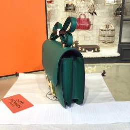 Green Constance Mini 18 Gold Hardware Bag