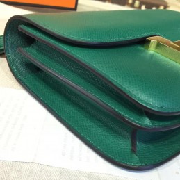 Green Constance Mini 18 Gold Hardware Bag