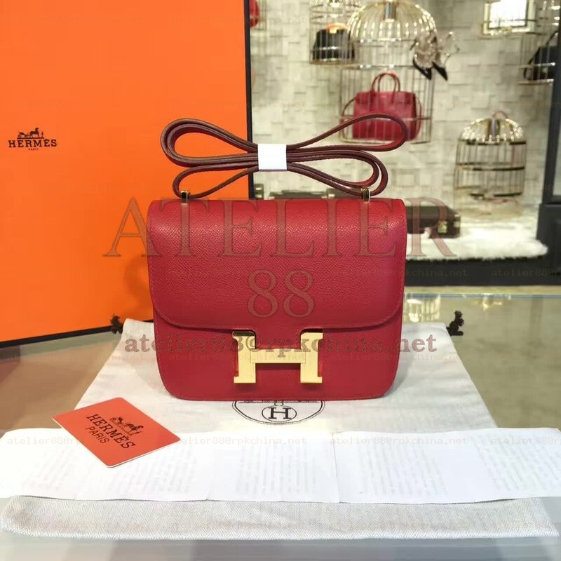 Red Constance Mini 18 Gold Hardware Bag
