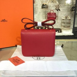 Red Constance Mini 18 Gold Hardware Bag