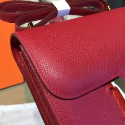 Red Constance Mini 18 Gold Hardware Bag