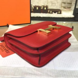 Red Constance Mini 18 Gold Hardware Bag
