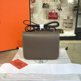 Gray Constance Mini 18 Palladium Hardware Bag