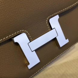Gray Constance Mini 18 Palladium Hardware Bag