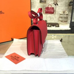 Red Constance Mini 18 Palladium Hardware Bag