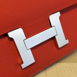 Red Constance Mini 18 Palladium Hardware Bag