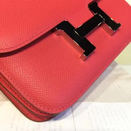 Red Constance Mini 18 Palladium Hardware Bag