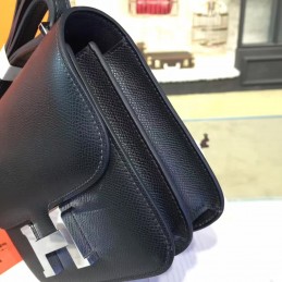 Black Constance Mini 18 Palladium Hardware Bag