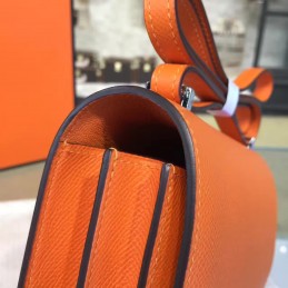 Orange Constance Mini 18 Palladium Hardware Bag