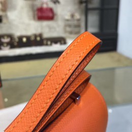 Orange Constance Mini 18 Palladium Hardware Bag