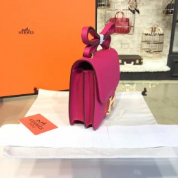 Fuchsia Constance Mini 18 Gold Hardware Bag