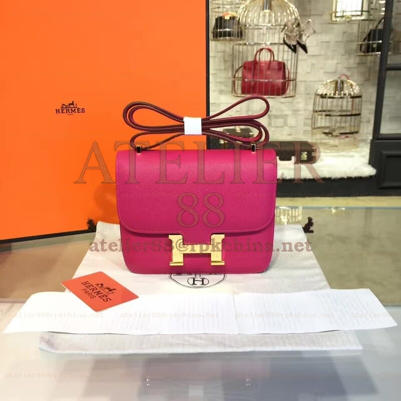 Fuchsia Constance Mini 18 Gold Hardware Bag