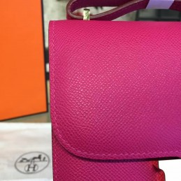 Fuchsia Constance Mini 18 Gold Hardware Bag