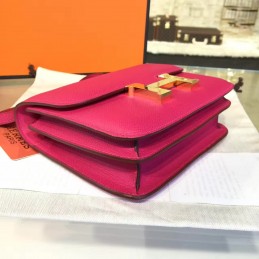 Fuchsia Constance Mini 18 Gold Hardware Bag