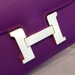 Purple Constance Mini 18 Gold Hardware Bag