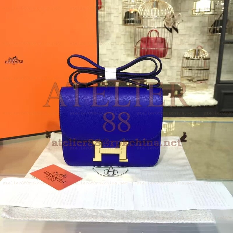 Cobalt Blue Constance Mini 18 Gold Hardware Bag