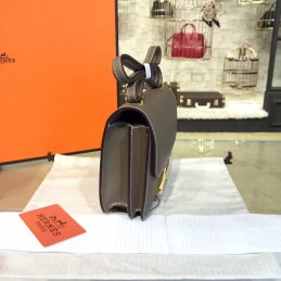 Taupe Constance Mini 18 Smooth Leather Gold Hardware Bag