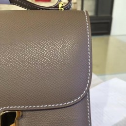 Taupe Constance Mini 18 Smooth Leather Gold Hardware Bag