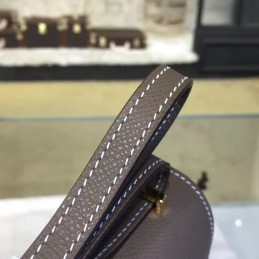 Taupe Constance Mini 18 Smooth Leather Gold Hardware Bag