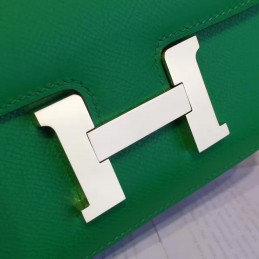 Green Constance Mini 18 Smooth Leather Gold Hardware Bag