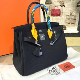 Black Birkin 30 Gold Hardware Bag