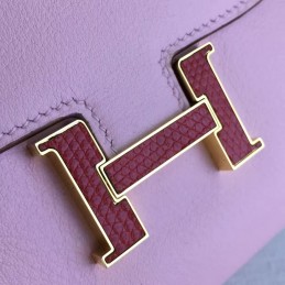 Pink Constance Wallet Gold H Hardware