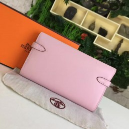 Light Pink Kelly Wallet Gold Hardware