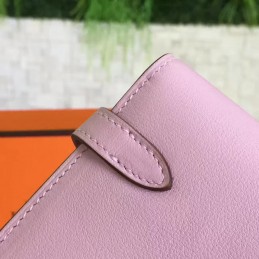Light Pink Kelly Wallet Gold Hardware