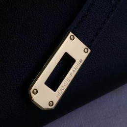 Black Kelly Wallet Gold Hardware