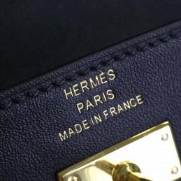 Black Kelly Wallet Gold Hardware