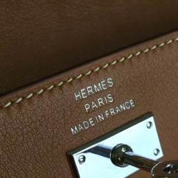 Brown Kelly Wallet Silver Hardware