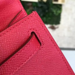 Red Kelly Pochette Gold Hardware Bag