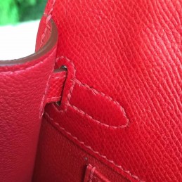 Red Kelly Pochette Gold Hardware Bag