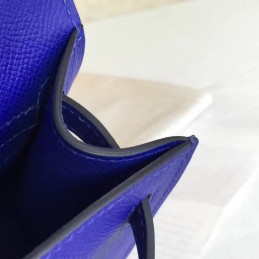 Cobalt Blue Kelly Pochette Smooth Leather Gold Hardware Bag