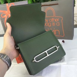 Olive Green Roulis 18 Bag Palladium Chain