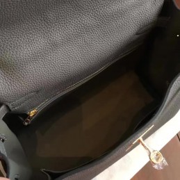 Gray Kelly 28 Gold Hardware Bag