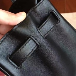 Black Birkin 30 Palladium Hardware Bag